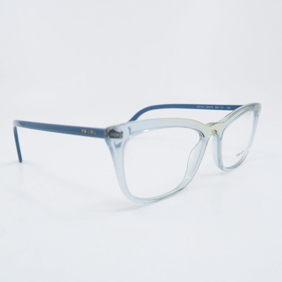 Prada VPR 10V 325-1O1 54mm Clear Blue/Blue Rectangle New Women's Eyeglasses. - Picture 4 of 10